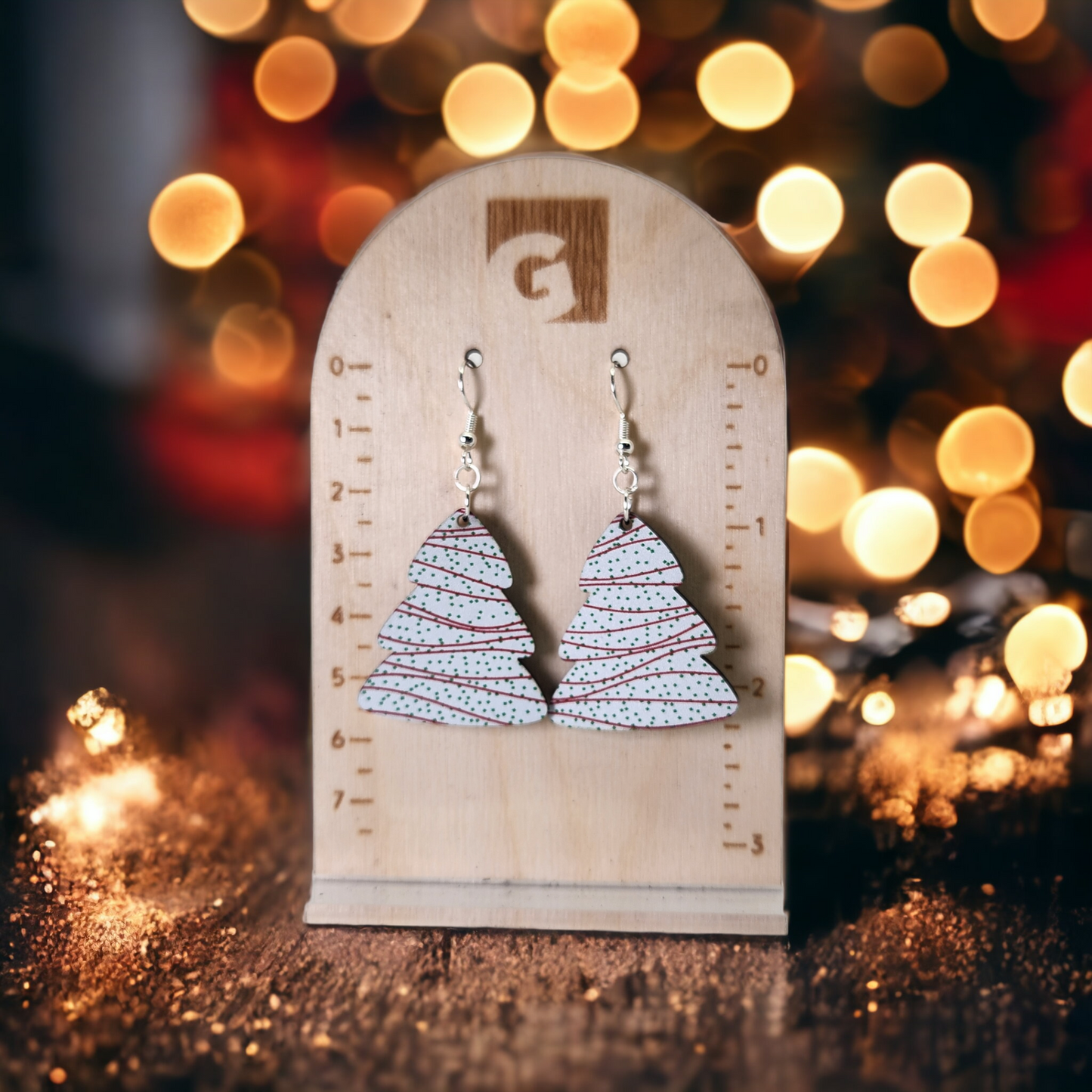 Christmas Snack Cake Dangle Earrings