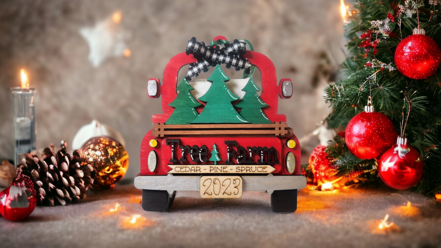 Truck Ornament - Tree Farm