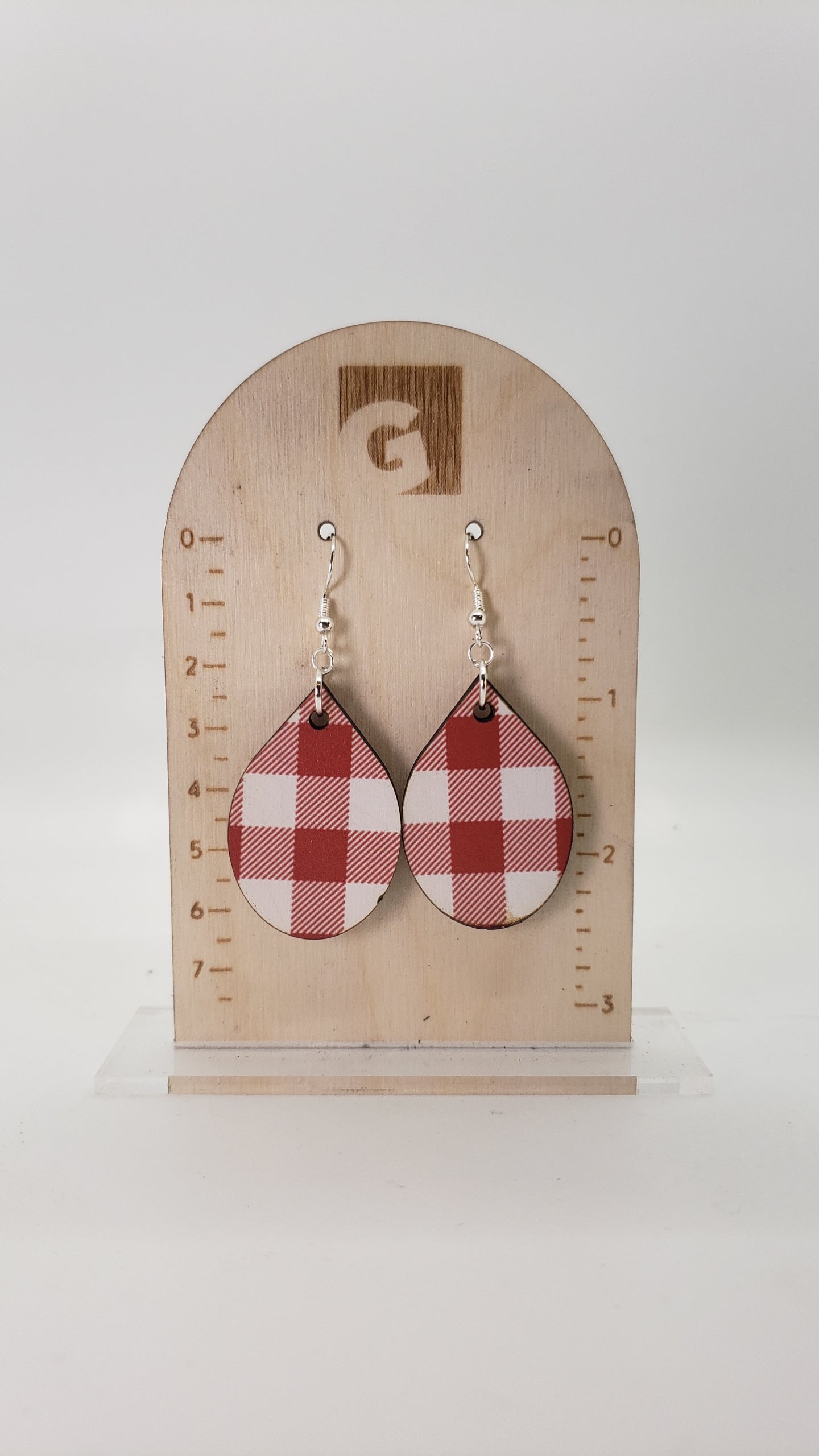 Red Gingham Teardrop