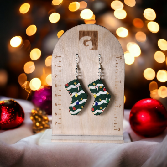 Decorated Christmas Stockings - Dangle