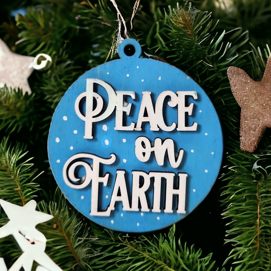 Nativity Ornament - Peace on Earth