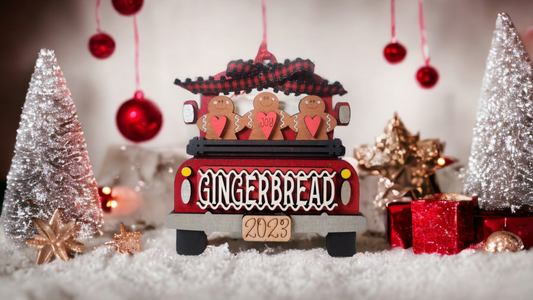 Truck Ornament - Gingerbread