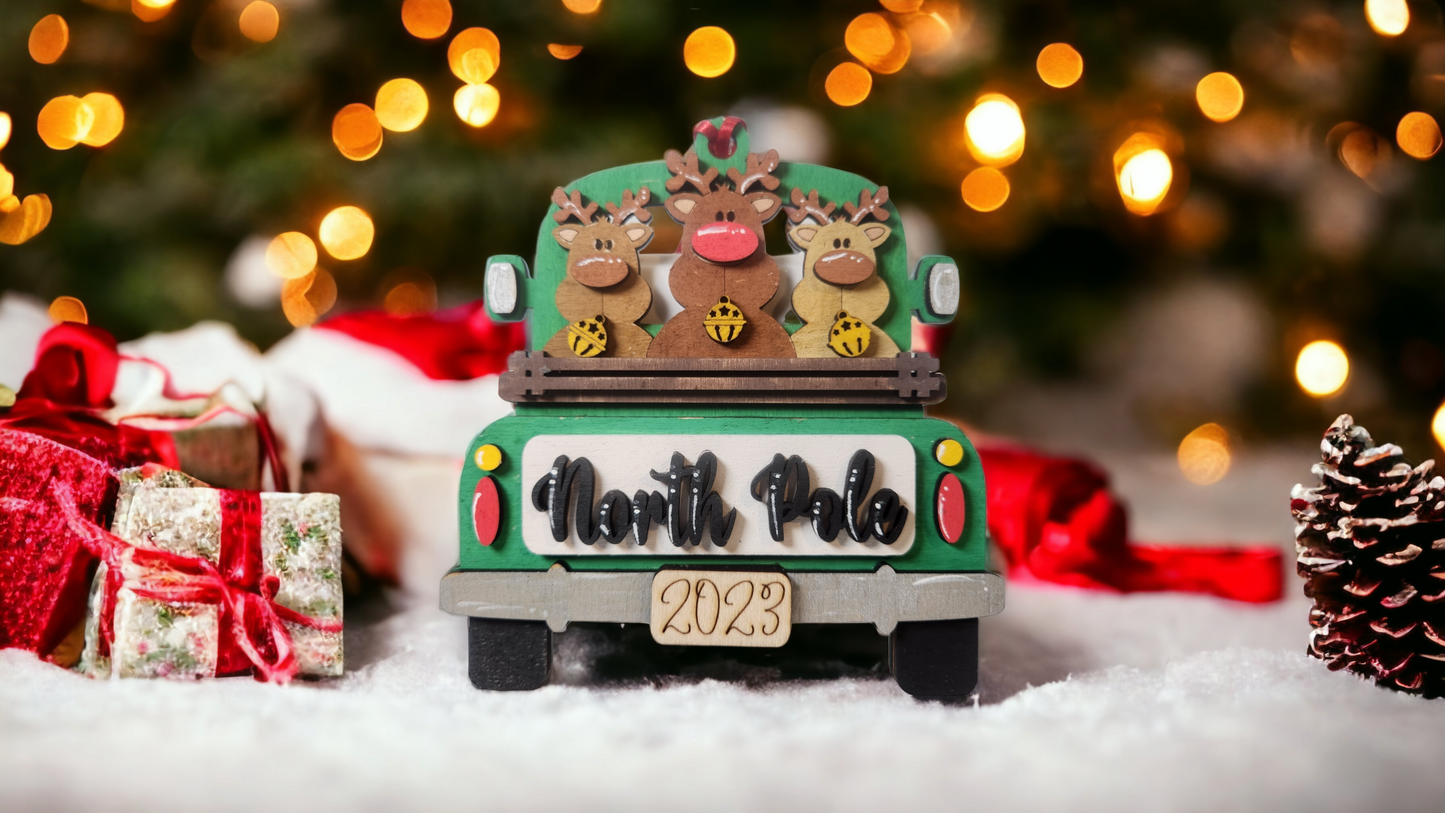 Truck Ornament - North Pole